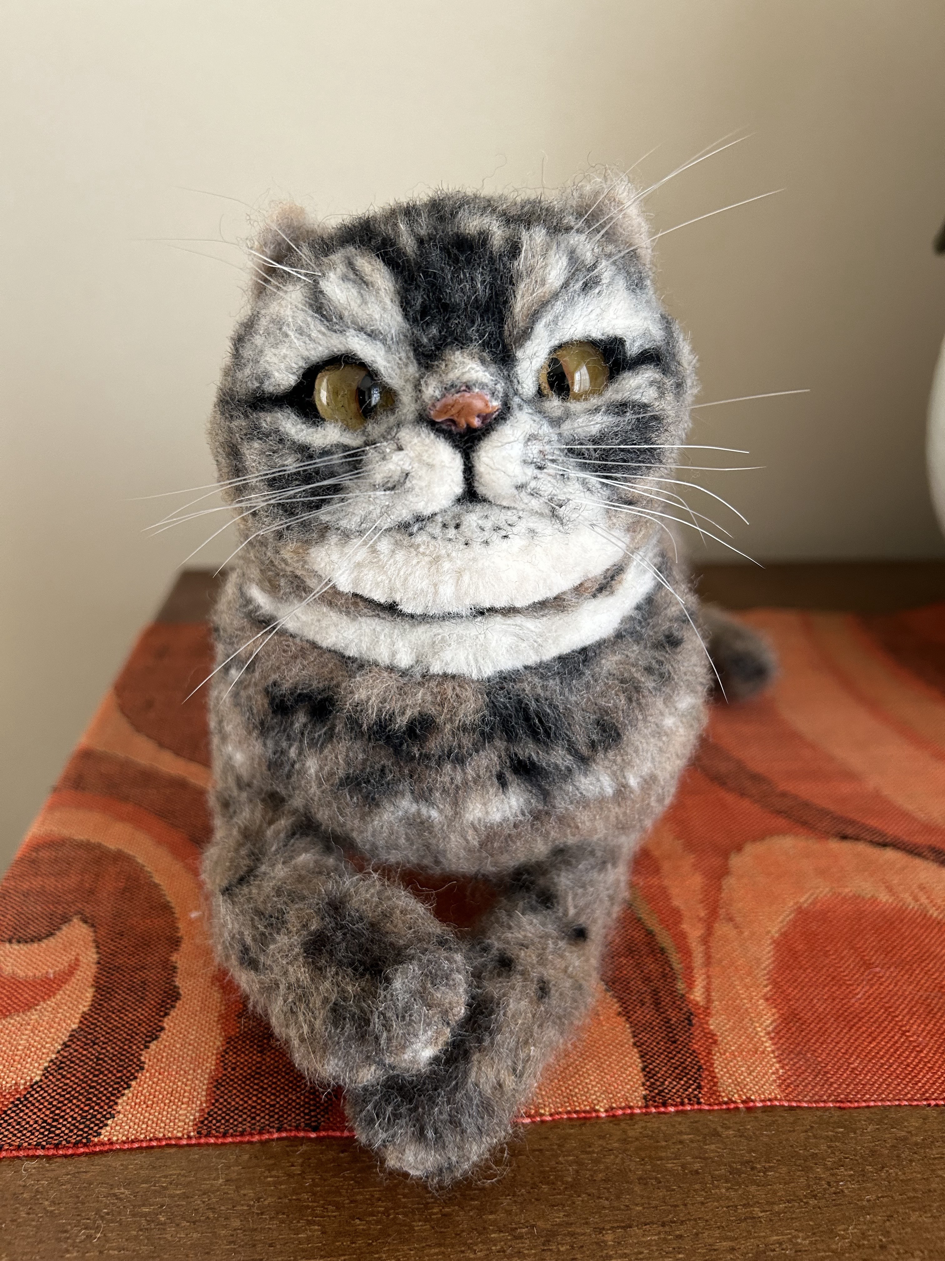 羊毛フェルト　猫(スコティッシュフォールド) ⚠️抽選販売の受け付けは締め切りました。 ご希望いただき