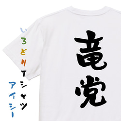 野球系半袖Tシャツ【竜党】おもしろTシャツ　ネタTシャツ 1枚目の画像