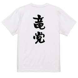 野球系半袖Tシャツ【竜党】おもしろTシャツ　ネタTシャツ 3枚目の画像