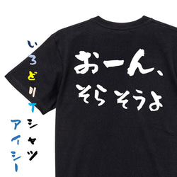 野球系半袖Tシャツ【おーん、そらそうよ】おもしろTシャツ　ネタTシャツ 2枚目の画像