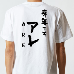 野球系半袖Tシャツ【来年こそアレARE】おもしろTシャツ　ネタTシャツ 5枚目の画像