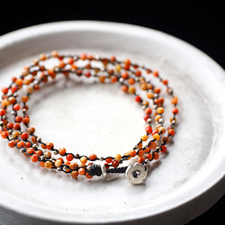 -African･coral- "quadruple" bracelet 1枚目の画像