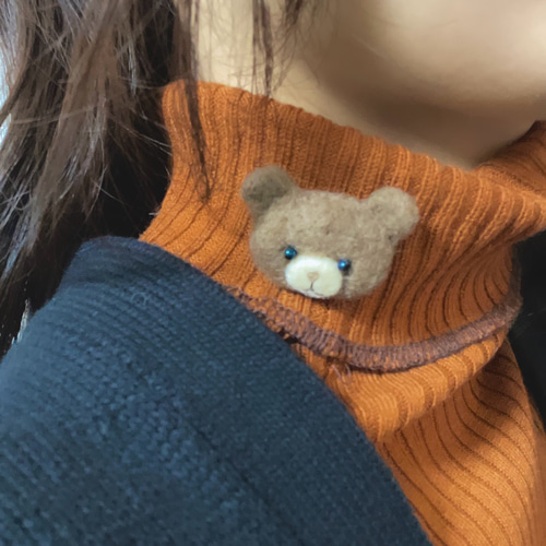 Yama_shop くま【20】のブローチ Yama_shop くま【20】の