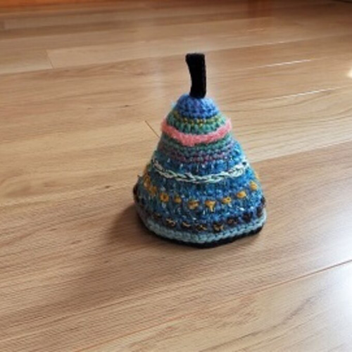 ニット三角鍋つかみ【送料無料】手編み キッチン雑貨 その他キッチン