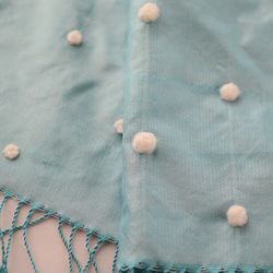 手織りのシルクストール　ふんわり綿雪 19枚目の画像