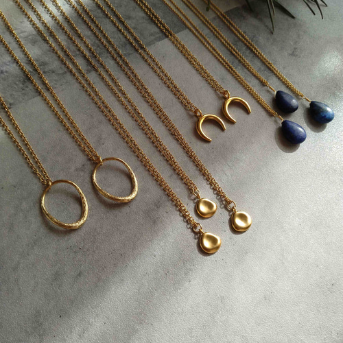 ゴールド 三日月型 ネックレス 日本製 三日月crescent moonネックレス | ネックレス | 日本製