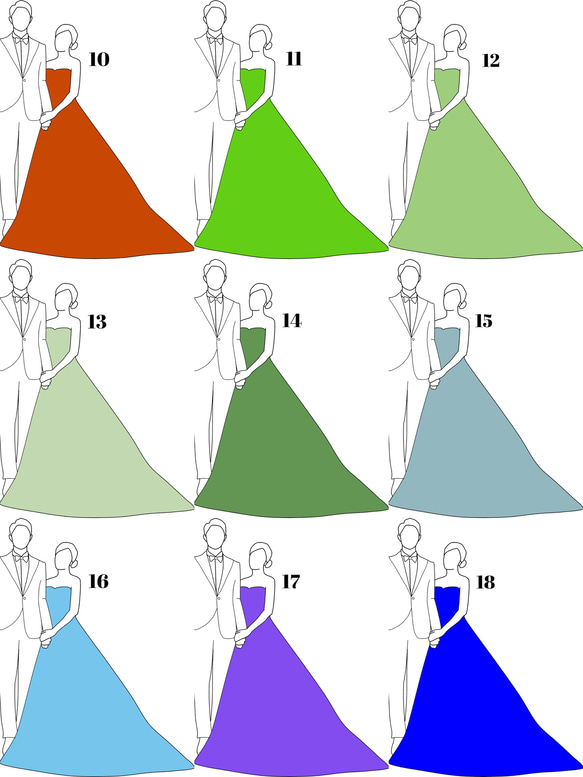 お色直し　カラードレス　ドレス色当て　ドレス色当てクイズ　ウェルカムスペース 7枚目の画像