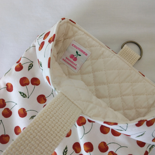 さくらんぼのシューズバッグ 上履き袋 j-mimatan 通販 16881590