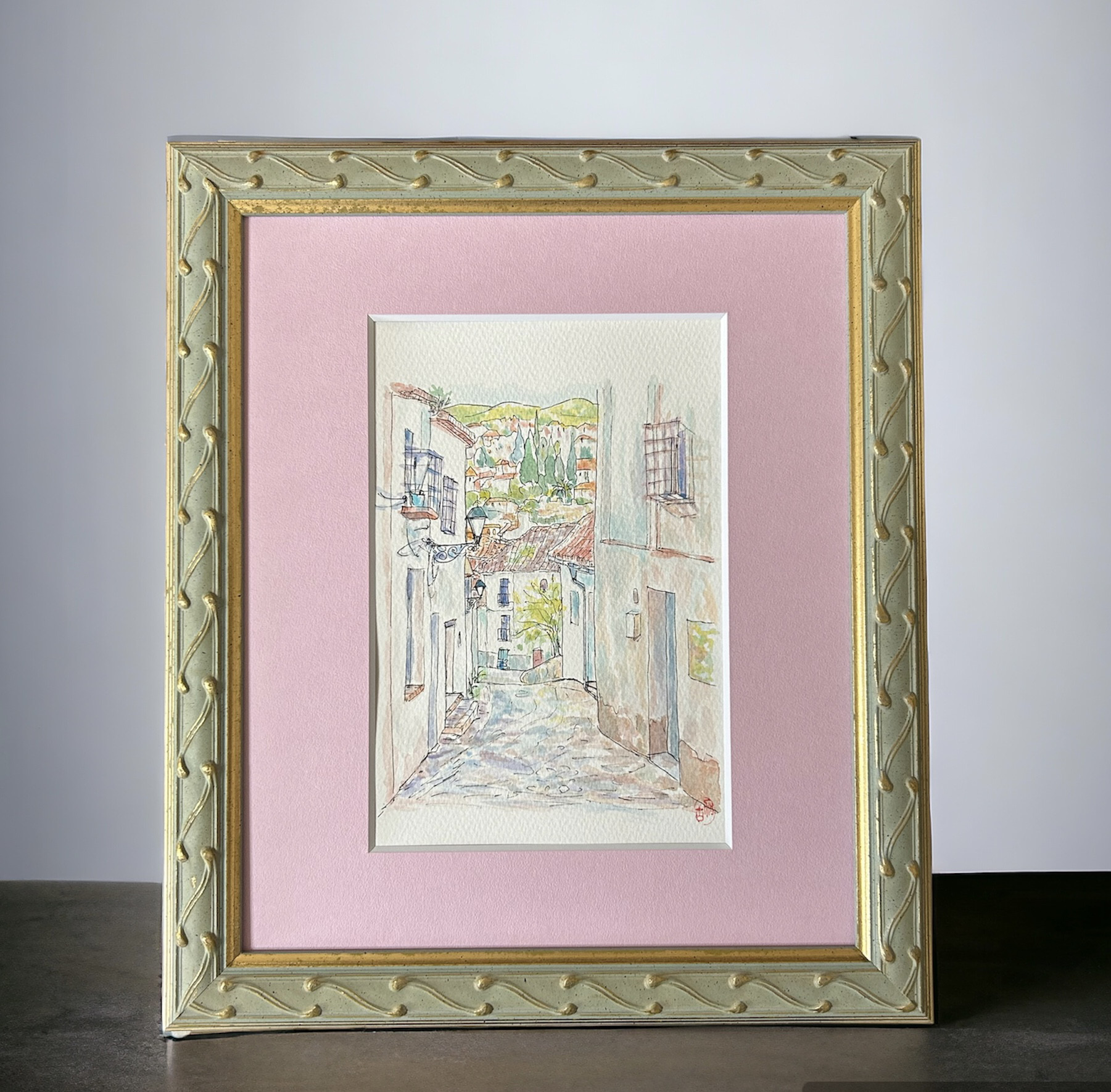 ポルトフィーノ イタリア ヨーロッパ 地中海 風景画 絵画 アクリル画 版画