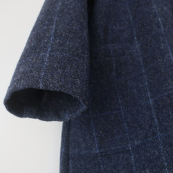 格紋保暖羊毛❣️寬鬆繭型大衣（羊毛/格紋） 第8張的照片
