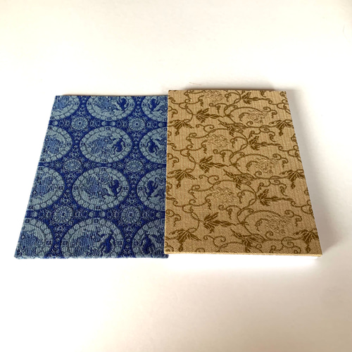 狩猟文錦〜聖青』 正倉院裂御朱印帳 B6 大判サイズ 狩猟文様 ペルシャ