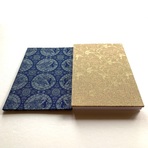 狩猟文錦〜聖青』 正倉院裂御朱印帳 B6 大判サイズ 狩猟文様