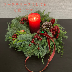 クリスマスリース　モミの木　森の香り　ナチュラル　フレッシュ　シンプル　クリスマス　Mサイズ 10枚目の画像