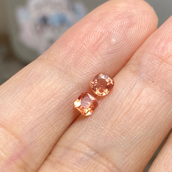 SR59 ペア 宝石質 杏色 ミャンマー産 天然 スピネル ルース 裸石