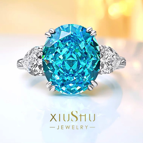 人エブルートパーズ オーバル 高炭素ダイヤモンド キラキラゴージャス  