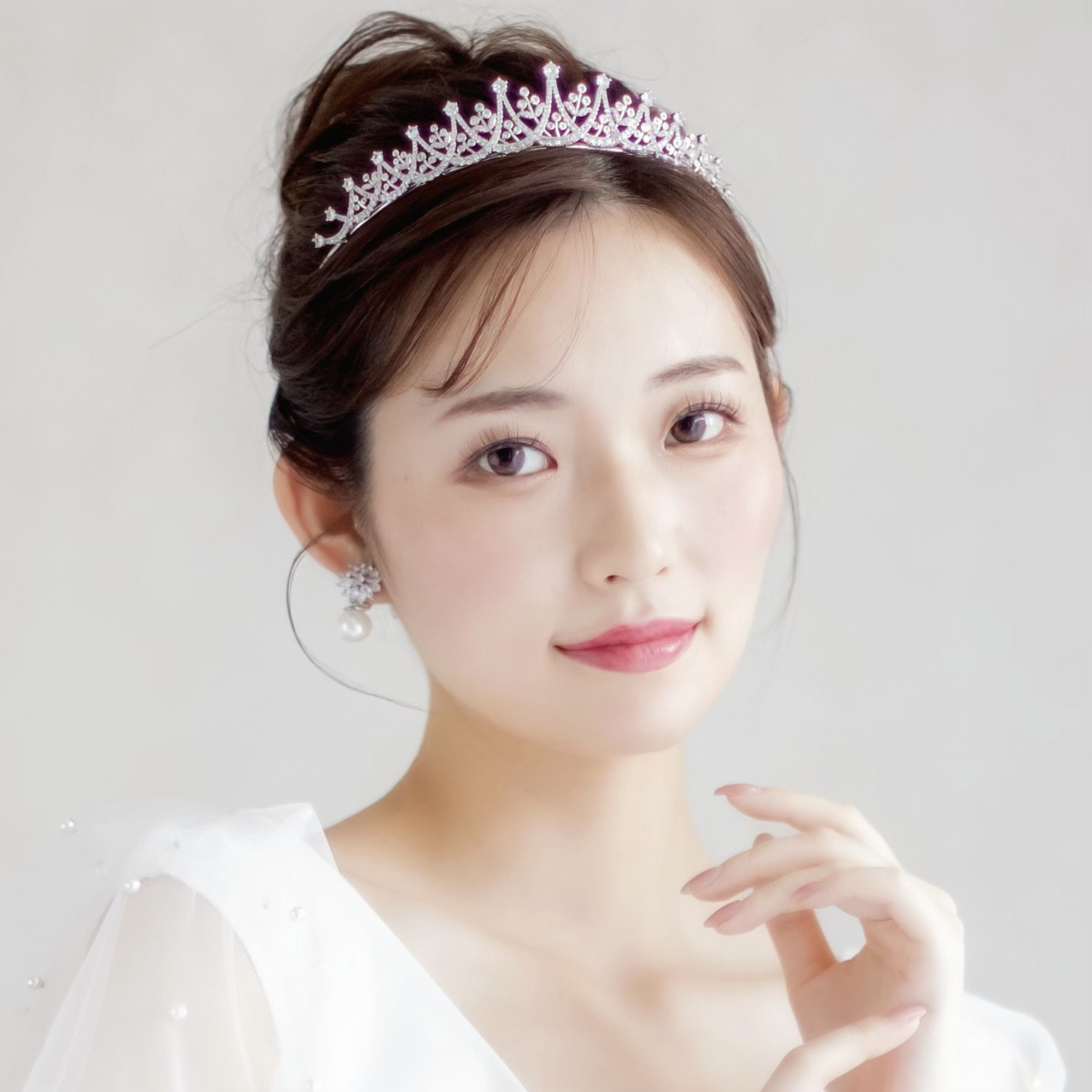 TR11 [王道 ティアラ ] ロイヤルウェディング クラウンティアラ 結婚式   挙式 海外花嫁