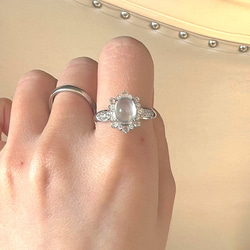 23-10 受注製作 極上品 高氷種 k18金ゴールド リング 指輪 天然 本翡翠 爪留め 天然ダイヤモンド 1枚目の画像