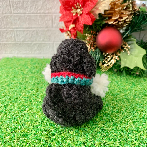 羊毛フェルト トイプードル クリスマス