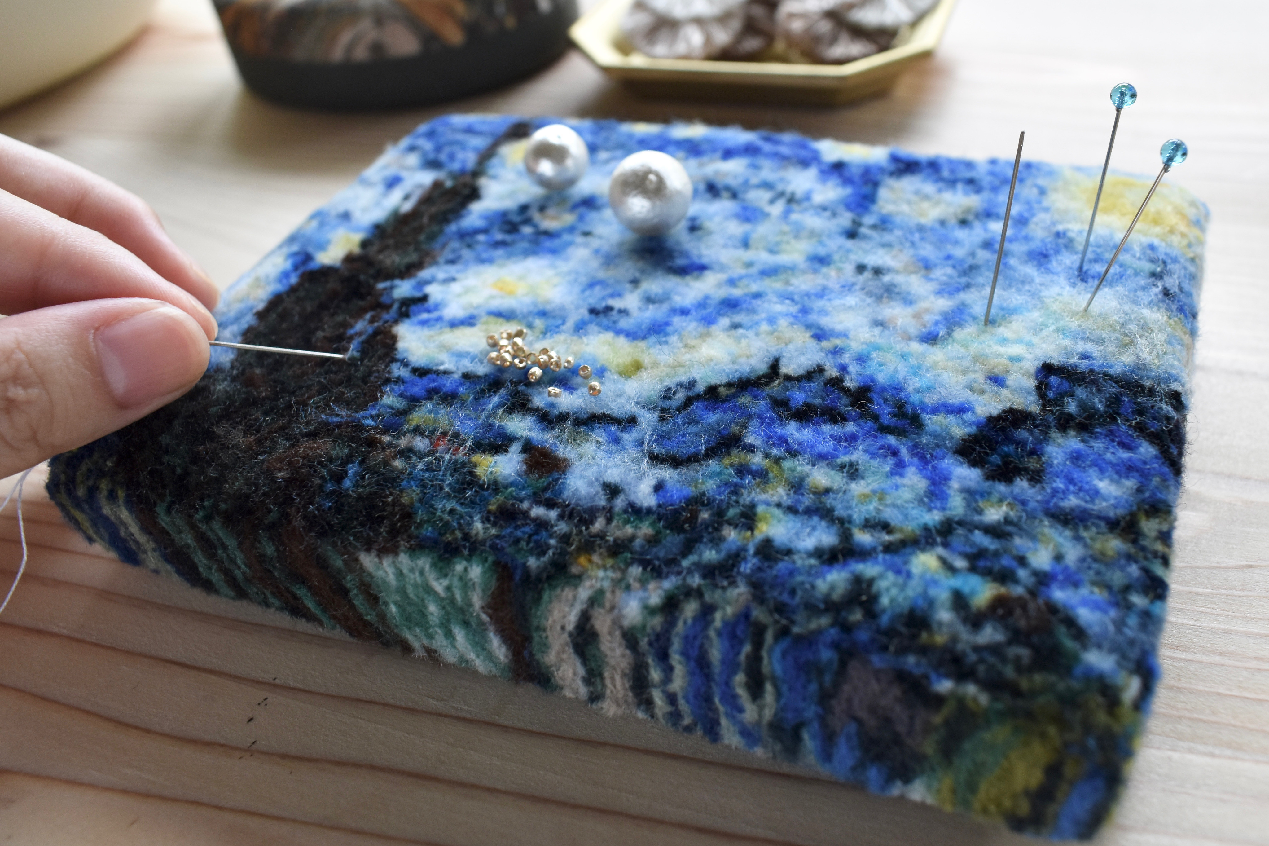 星月夜《 Fiber Slice Art 》