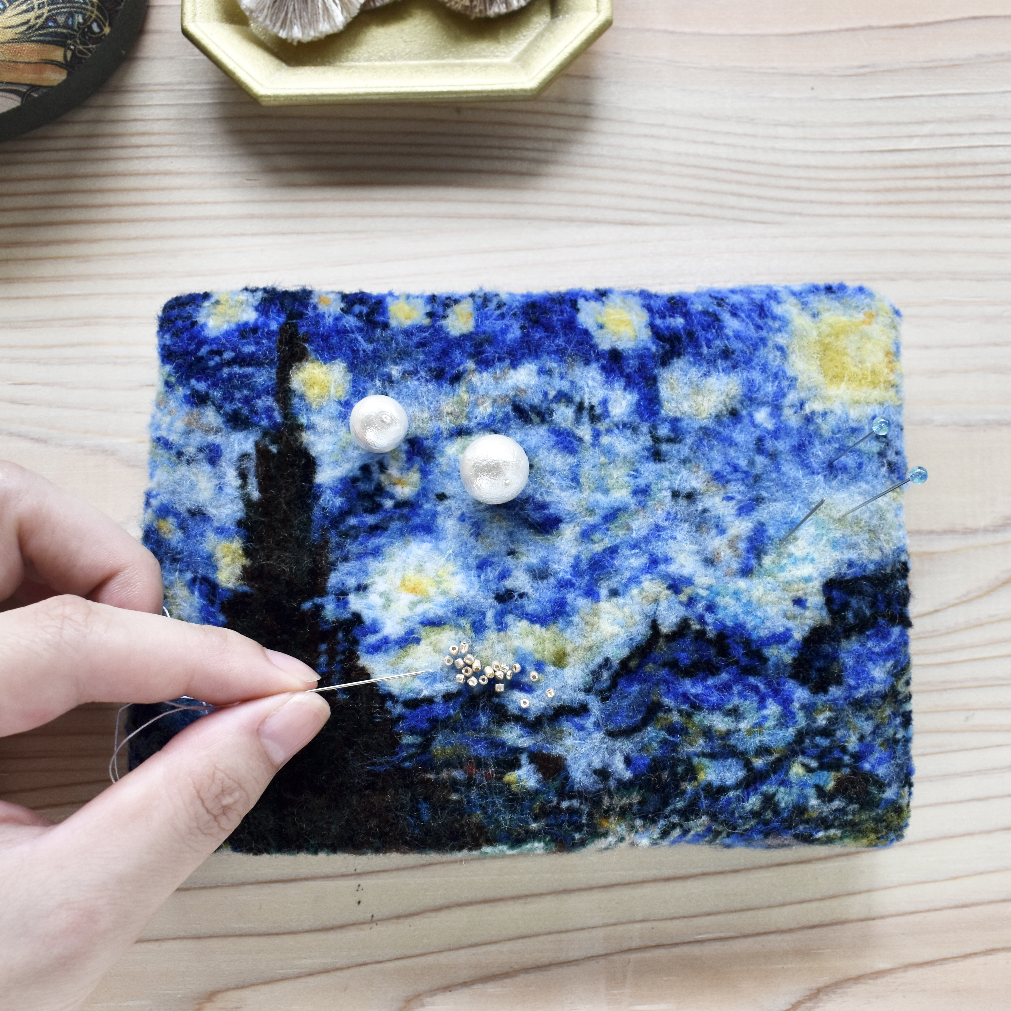 星月夜《 Fiber Slice Art 》