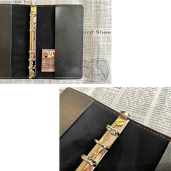 栃木レザー システム手帳 バイブル 罫線リフィル付 ギフトBOX付 お祝い Polilavo 5枚目の画像