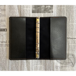 栃木レザー システム手帳 バイブル 罫線リフィル付 ギフトBOX付 お祝い Polilavo 4枚目の画像