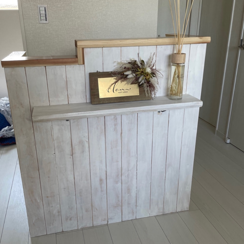 幅140 レジカウンター 幅140センチ レジカウンター 荷物置き台付き 机・デスク エバー