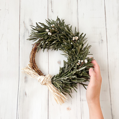 オリーブのドライフラワーリース ｜おしゃれなナチュラルリースで