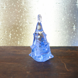 [新作]ガラスのつんつんクリスマスツリー(青) 2枚目の画像