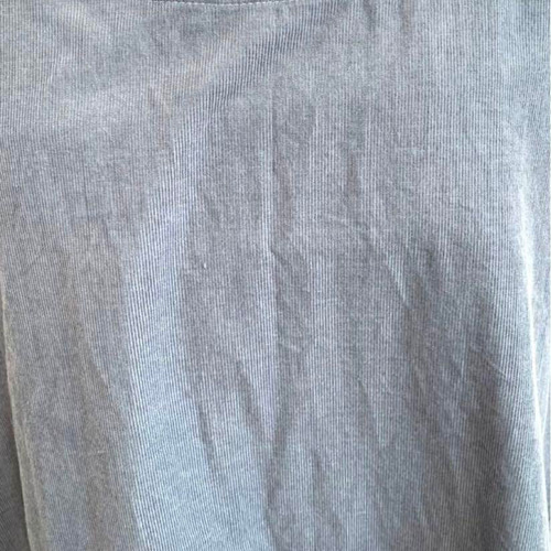 ハンドメイド・七分袖・細畝コーデュロイワンピース・着丈96cm・綿