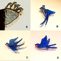 ステンドグラス ウォールデコ『窓にも壁にも飾れる swallow's nest』 12枚目の画像