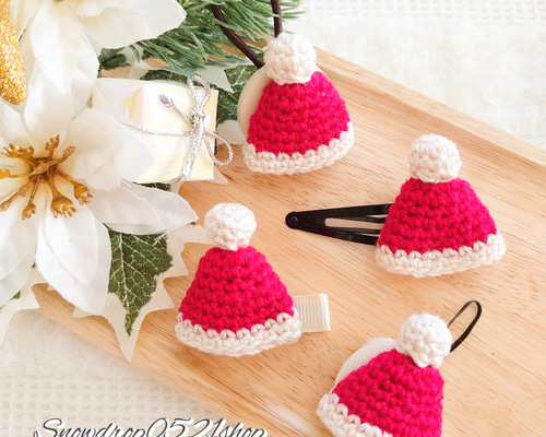 サンタ　クリスマス　キッズ　ベビー　ヘアゴム サンタクリスマスキッズベビーヘアゴム