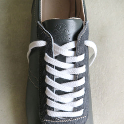 【利用原子！ ] 經典設計與高品質真皮！ EMA 運動鞋/Haraco x 灰色 第10張的照片