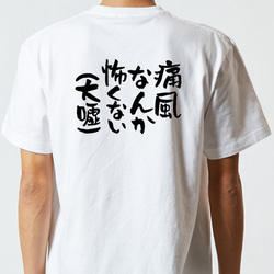 病気系Tシャツ【痛風なんか怖くない（大嘘）】おもしろTシャツ　ネタTシャツ 5枚目の画像