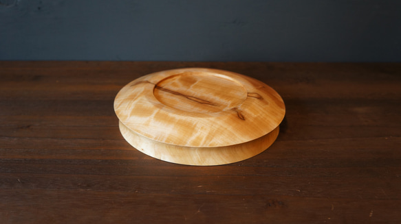 【木　皿　木製　食器】＃004　トチ 6枚目の画像