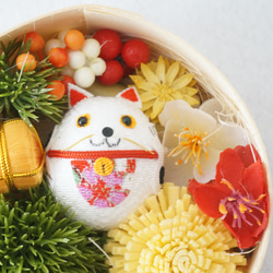 【新春福袋2024】招き猫と米俵の置物＆招き猫Box 3枚目の画像