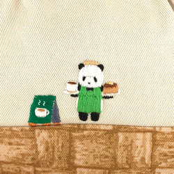 カフェのパンダのバネポーチ 2枚目の画像