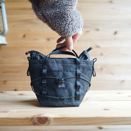 ECOPAK・ブラック｜ちびちびハイカーサコッシュ・XS/登山