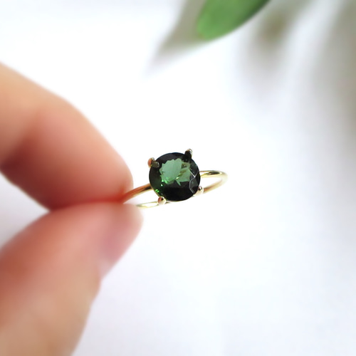 ☆りんりん グリーントルマリン 指輪 10号 ☆りんりん グリーントルマリン 指輪 10号 グリーン＆ピンク