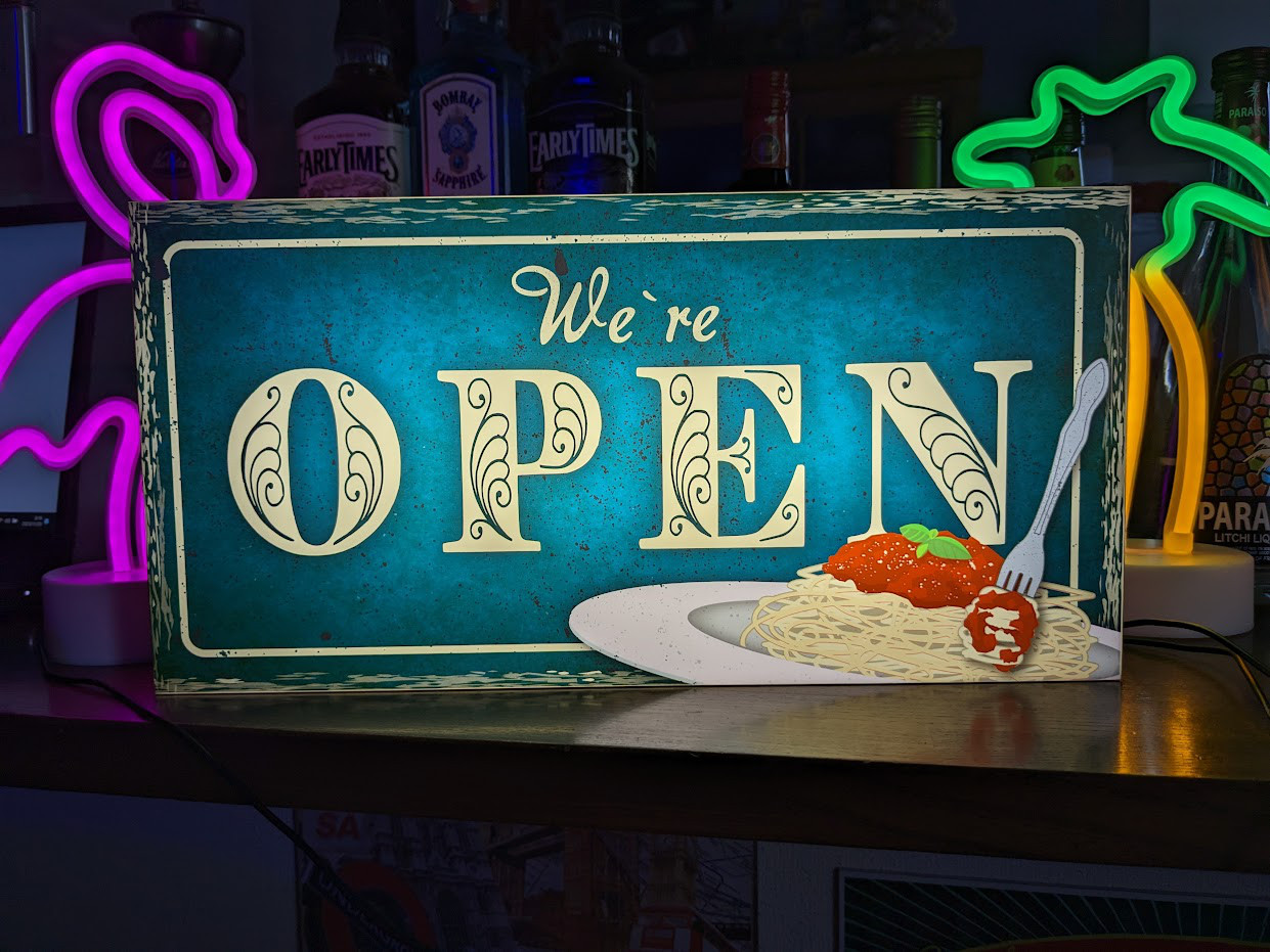 Lサイズ】お弁当 総菜 おかず ランチ 店舗 看板 置物 雑貨 ライトBOX