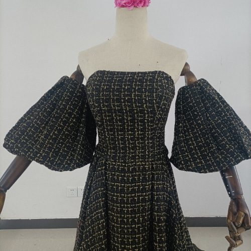 高品質！ちどりごうし ブラック パーティードレス ベアトップ 取り外し  