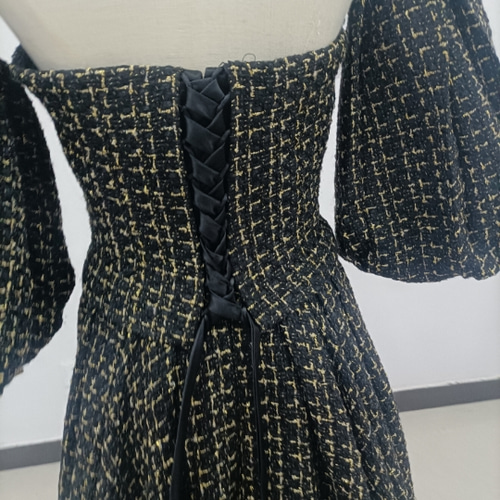 高品質！ちどりごうし ブラック パーティードレス ベアトップ 取り外し  