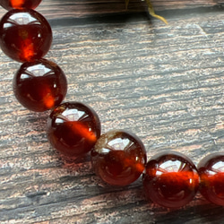 希少　貴重石　mandarin garnet ナミビア産　ガーネット  ブレスレット 12枚目の画像