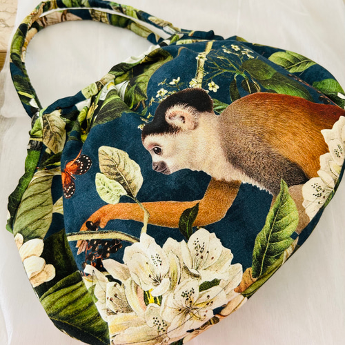 コロンとふっくらリバーシブルグラニーバッグ①イギリスSAFEKO社  