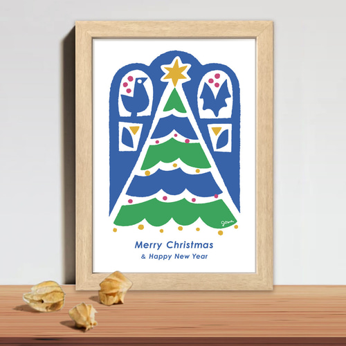 A4 クリスマスポスター／クリスマスツリー】カラフルで楽しい