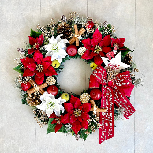 ✤ ✤ 大きめ♬  夏の造花リース  36cm  ✤ ✤ ✤ ✤ 大きめ♬ 夏の造花リース 36cm ✤ ✤