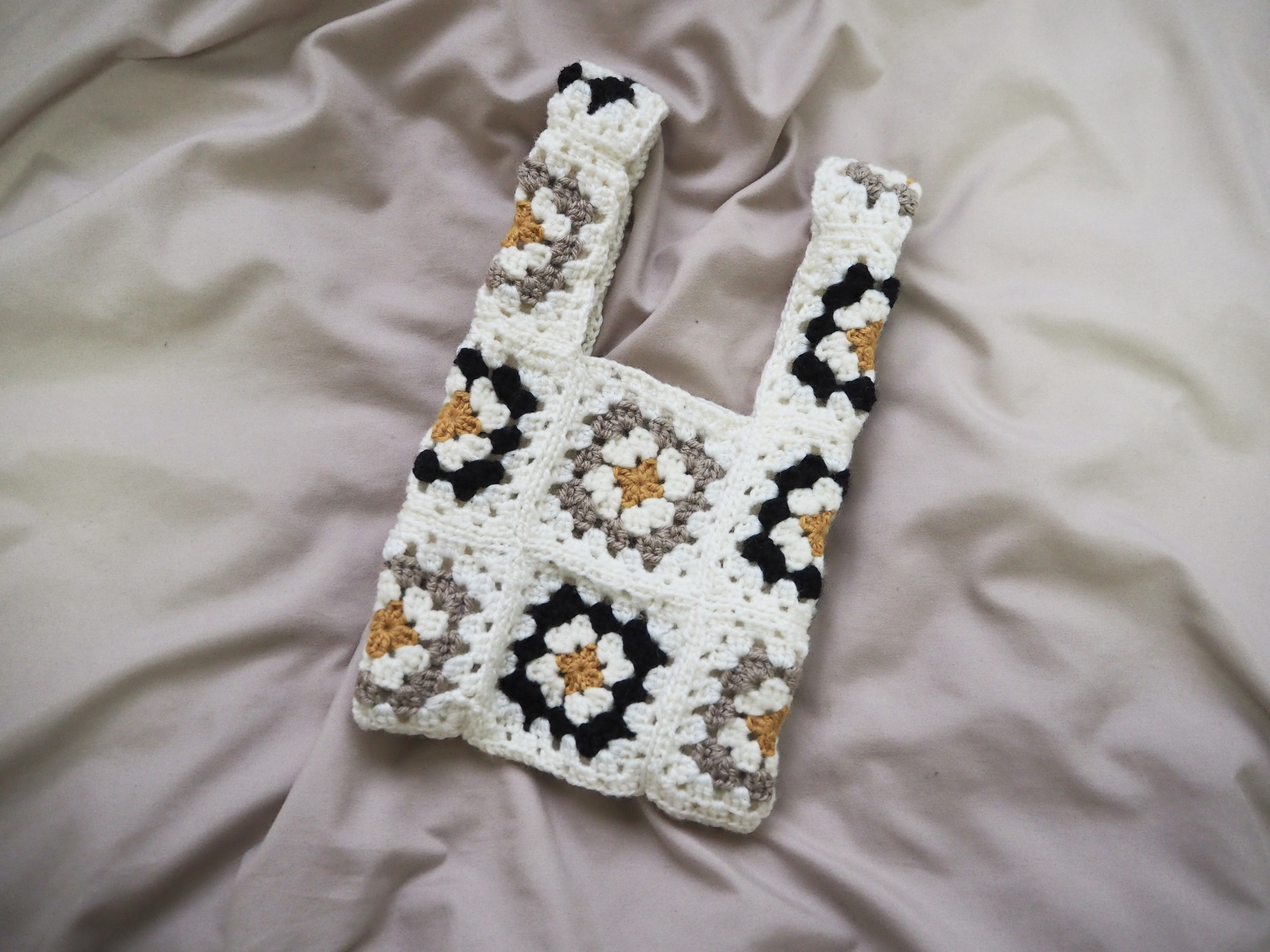 グラニーバッグ ブラック・ホワイト ニット ANTEPRIMA