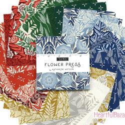 USAコットン moda charmpack 42枚セット FLOWER PRESS 1枚目の画像