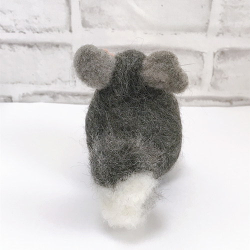 羊毛フェルト　チンチラ(グレー) 羊毛フェルト チンチラ①② 2種 羊毛フェルト toiro 通販