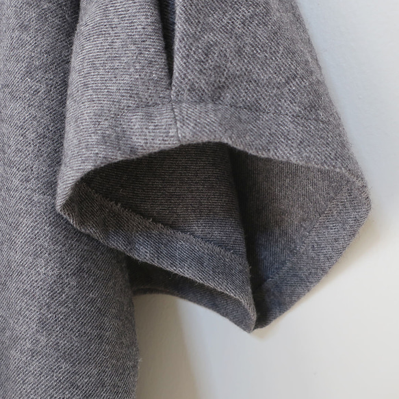 溫暖的冬季羊毛疊搭❣短袖背心式兩用襯衫（自由/灰色） 第16張的照片